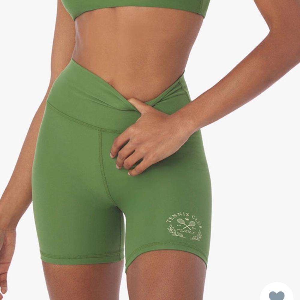 WeWoreWhat Tennis Collection High Waisted Biker Short